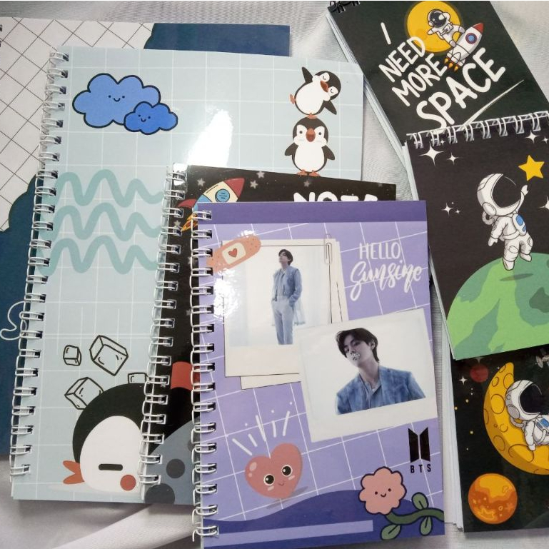 

Notebook Spiral Custom / buku catatan / soft cover / 50 100 lembar HVS / FREE DESIGN