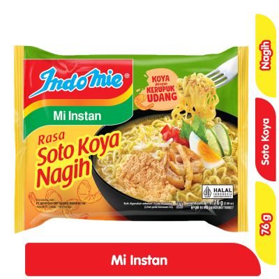 

Indomie Mi Instan Soto Koya Nagih 76 g / Indomie Rasa Soto Koya Nagih