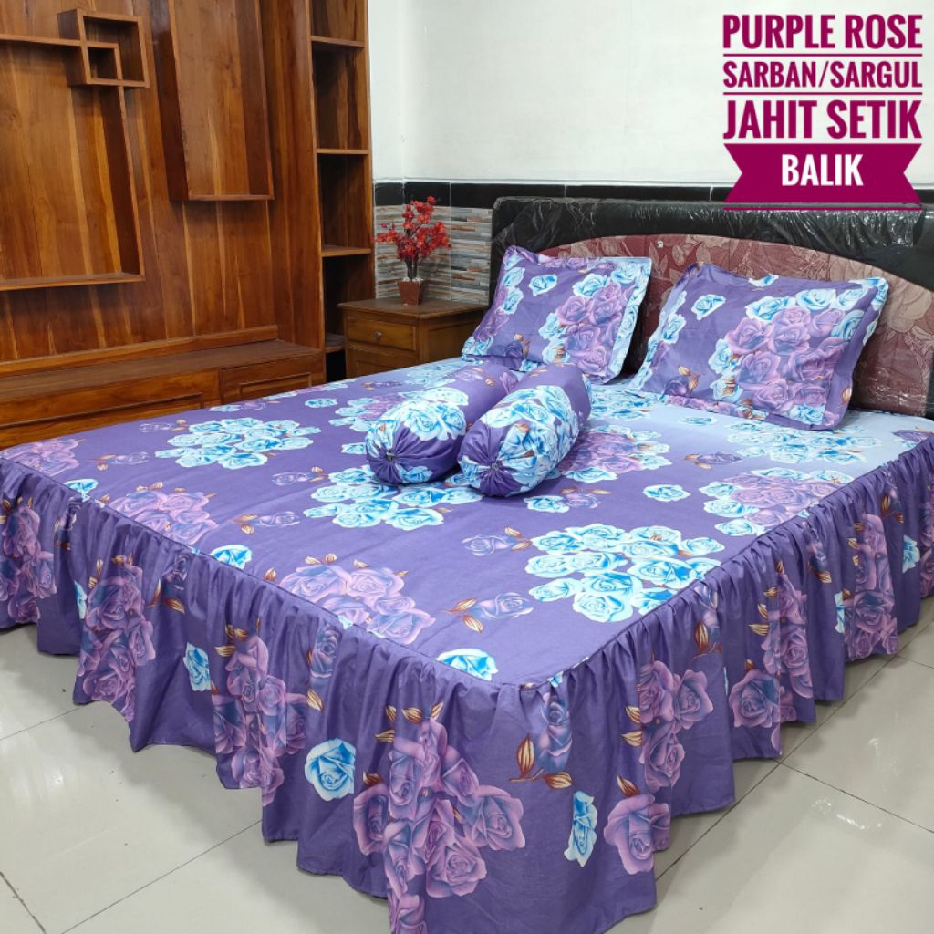 Syafa Dstore Sprei Rumbai Jumbo 200X200 Premium Free 2 Sarung Bantal 2 Sarung Guling