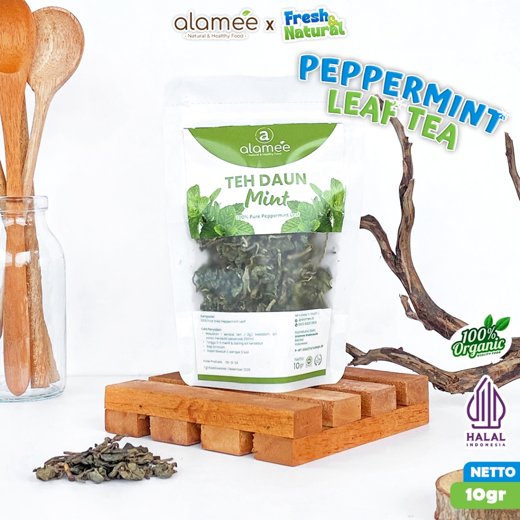

ALAMEE Peppermint Tea Teh Daun Mint Organik Pappermint Kering Herbal Organic10gr fresh and natural