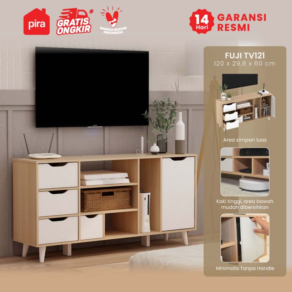 Pira Metropolis OX -  Fuji TV121 Meja TV / Rak TV Minimalis
