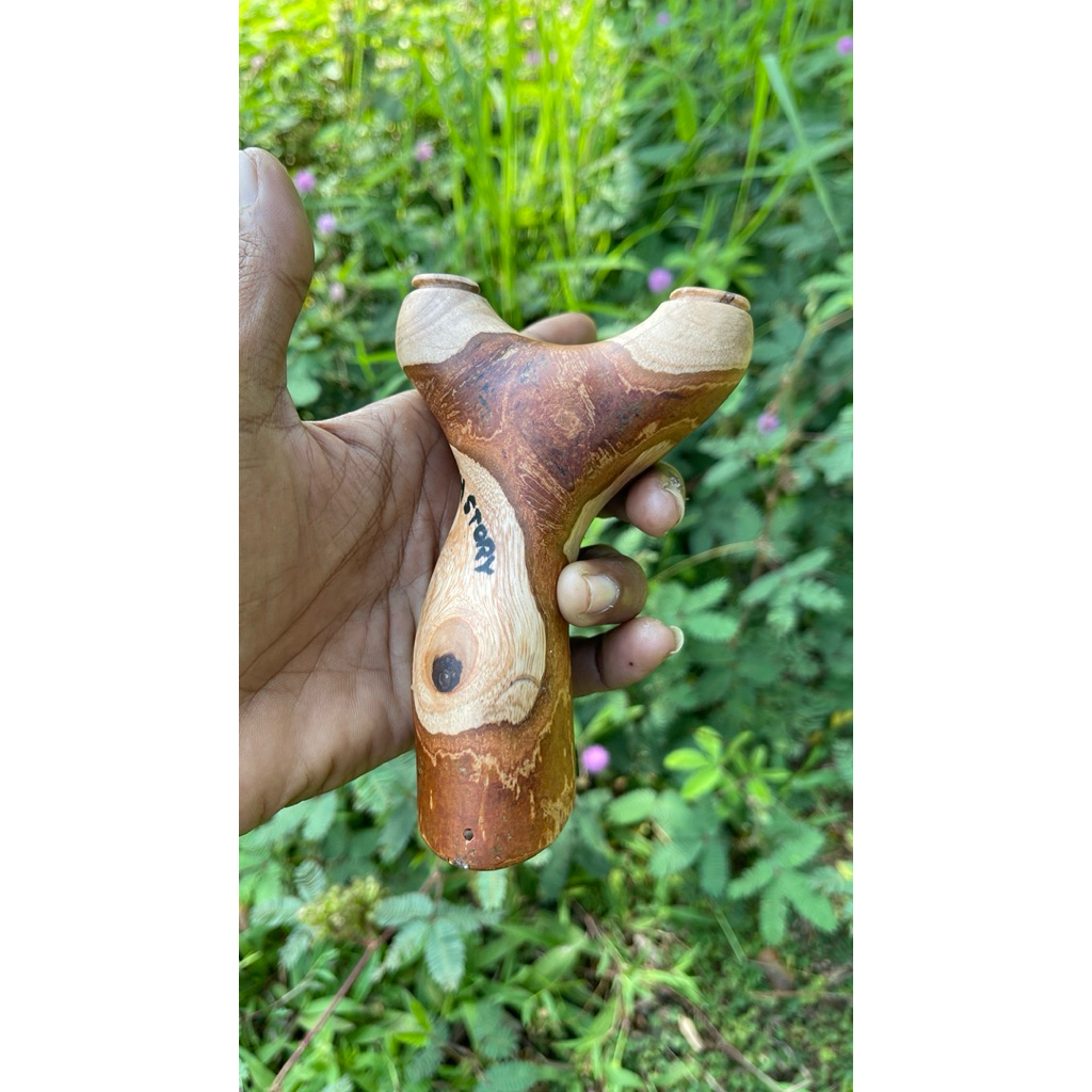 ketapel kayu rambutan natural