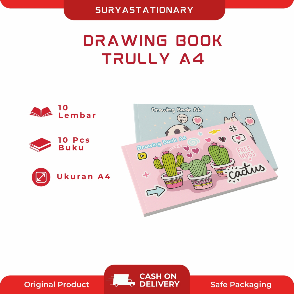 

(PAK) BUKU GAMBAR TRULLY A4/ TRULLY A4/ BUKU GAMBAR A4