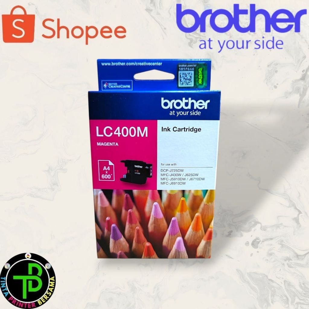 Tinta Brother Lc400 Magenta DCP-J725DW- MFC-J430W- MFC-J625DW- MFC-J5910DW- MFC-J6710DW- MFC-J6910DW