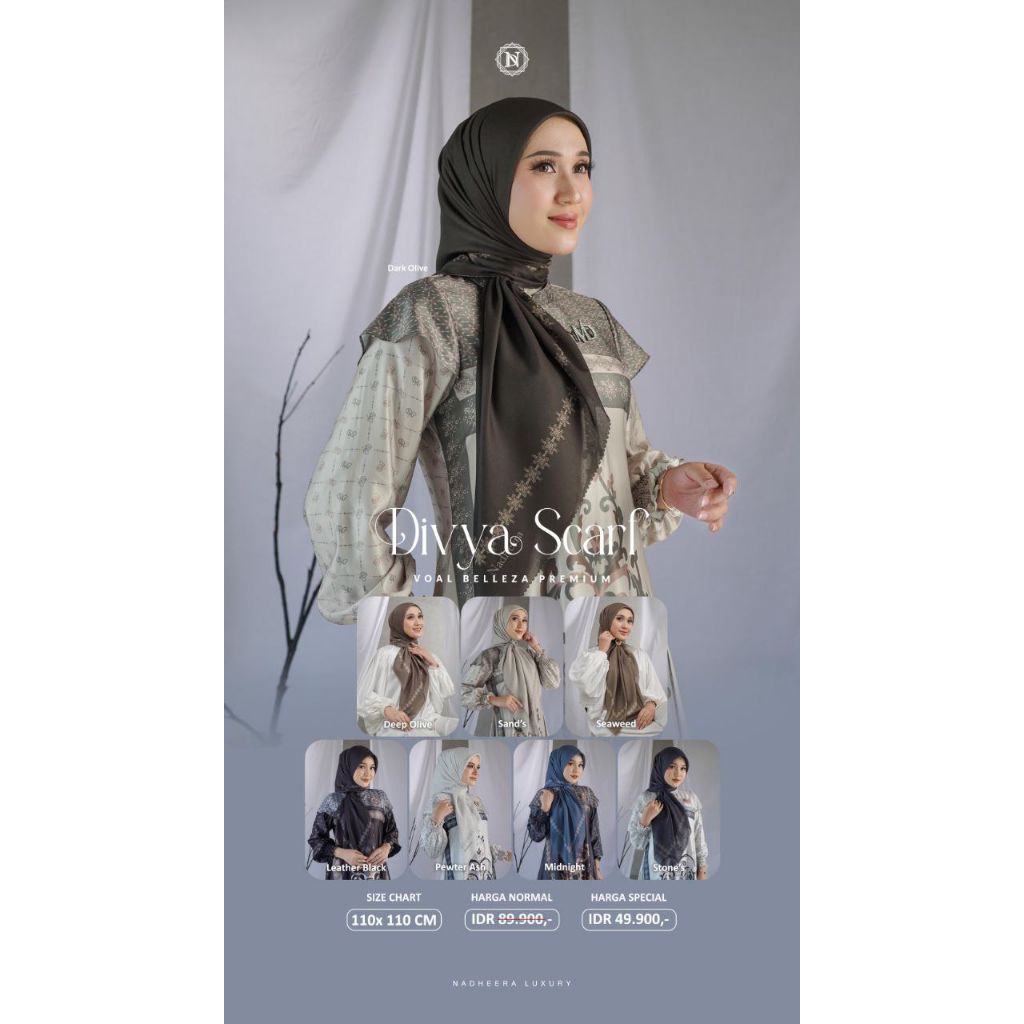 BERGO SUN KIDS ALFASA READY DIVYA SCARF BY NADHEERA LUXURY