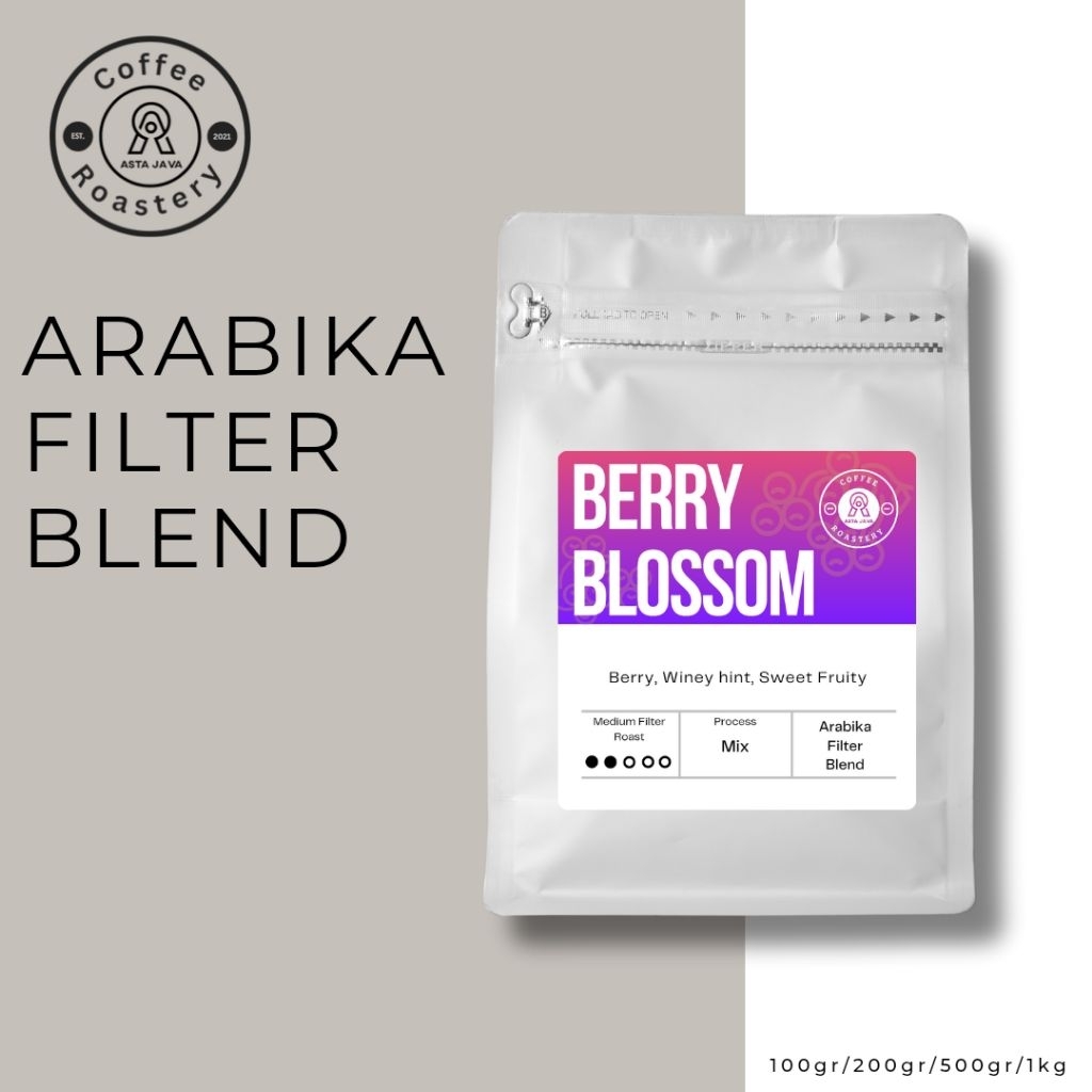 

Biji kopi Arabika Filter Blend Berry Blossom