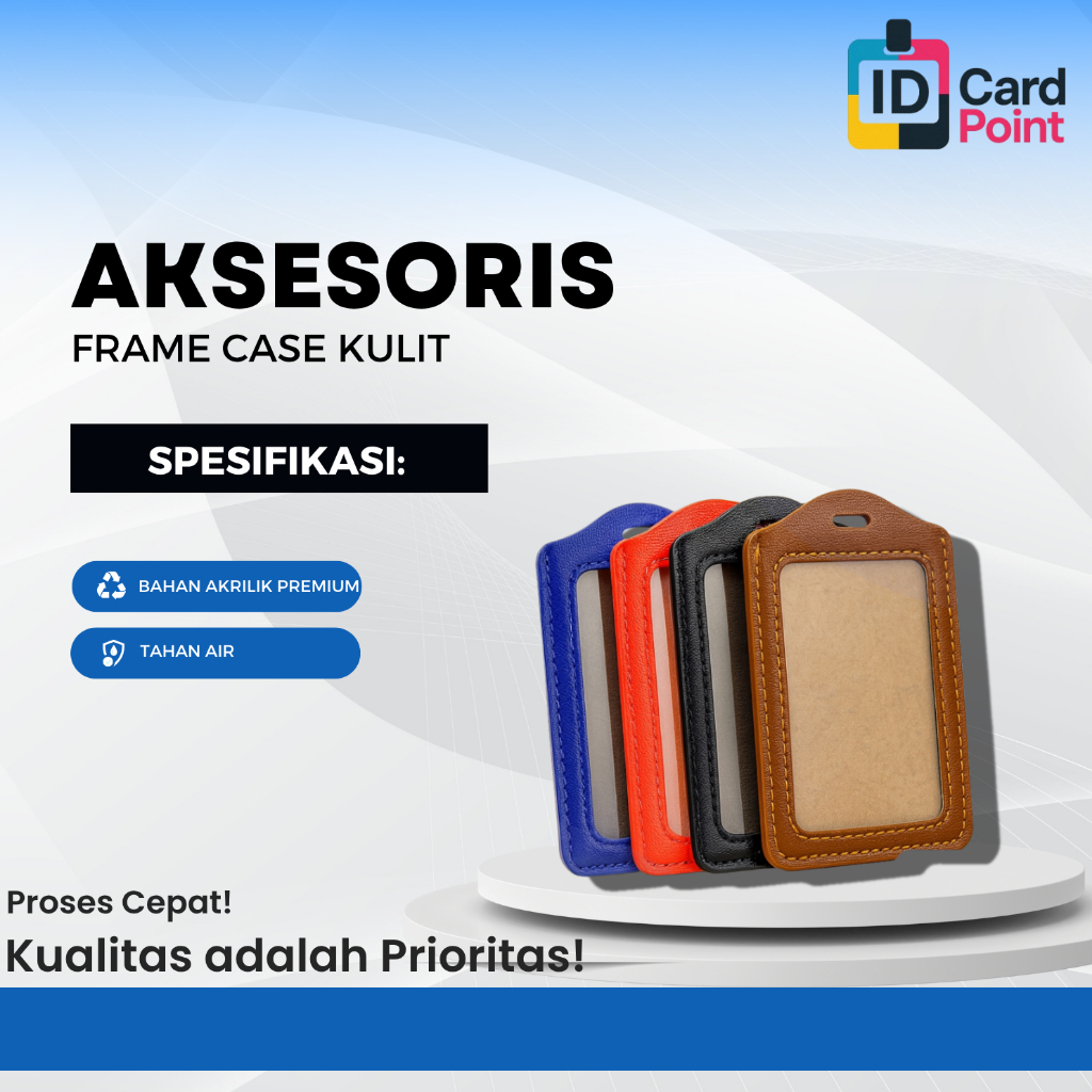

FRAME Casing Tempat ID Card Holder KULIT Imitasi Portrait / ID Card Holder
