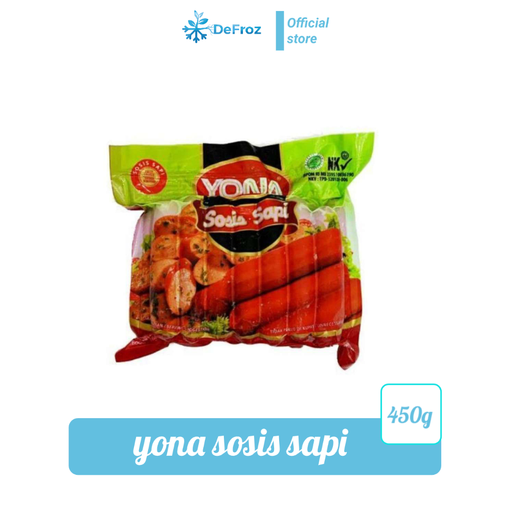 

YONA Sosis Sapi 450 Gram - Sosis Bakar Daging Sapi