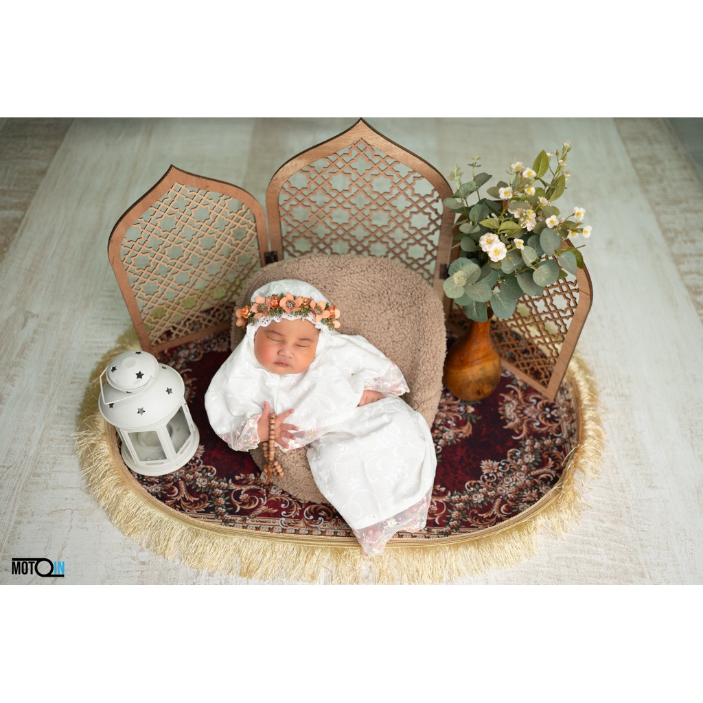 mukena newborn fotografi