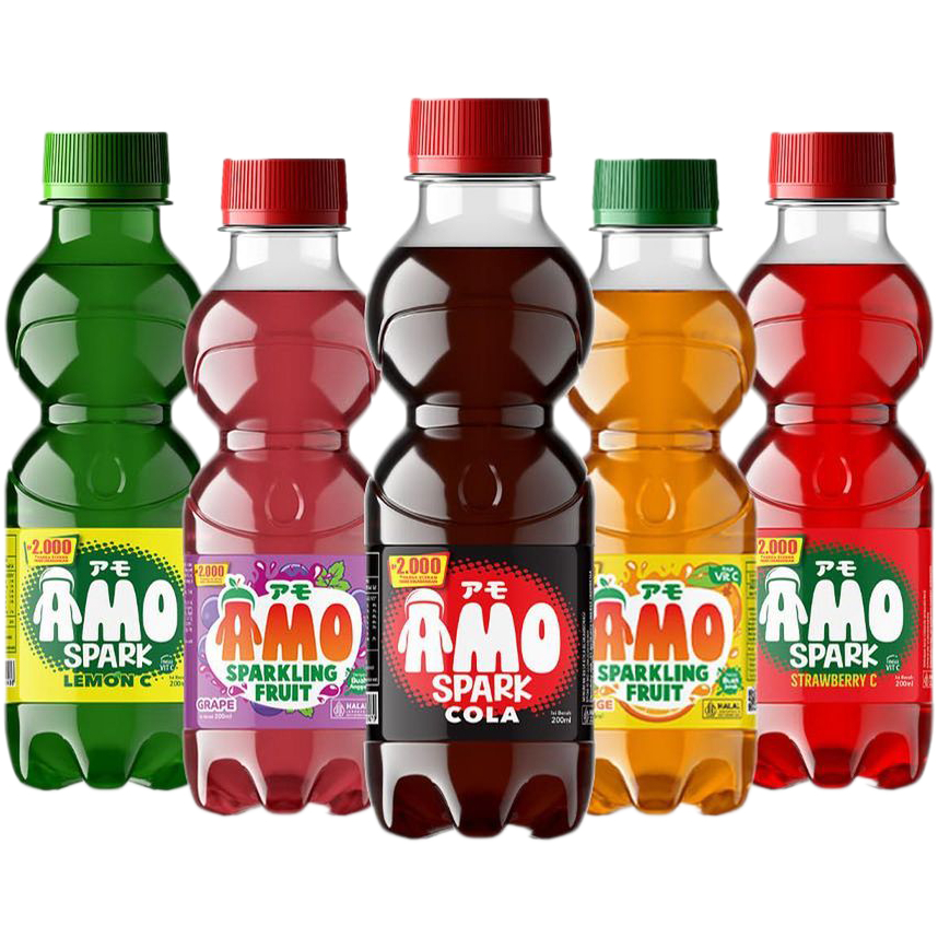 

AMO Spark Minuman Berkarbonasi All Varian 200ml - 1 Krat isi 24