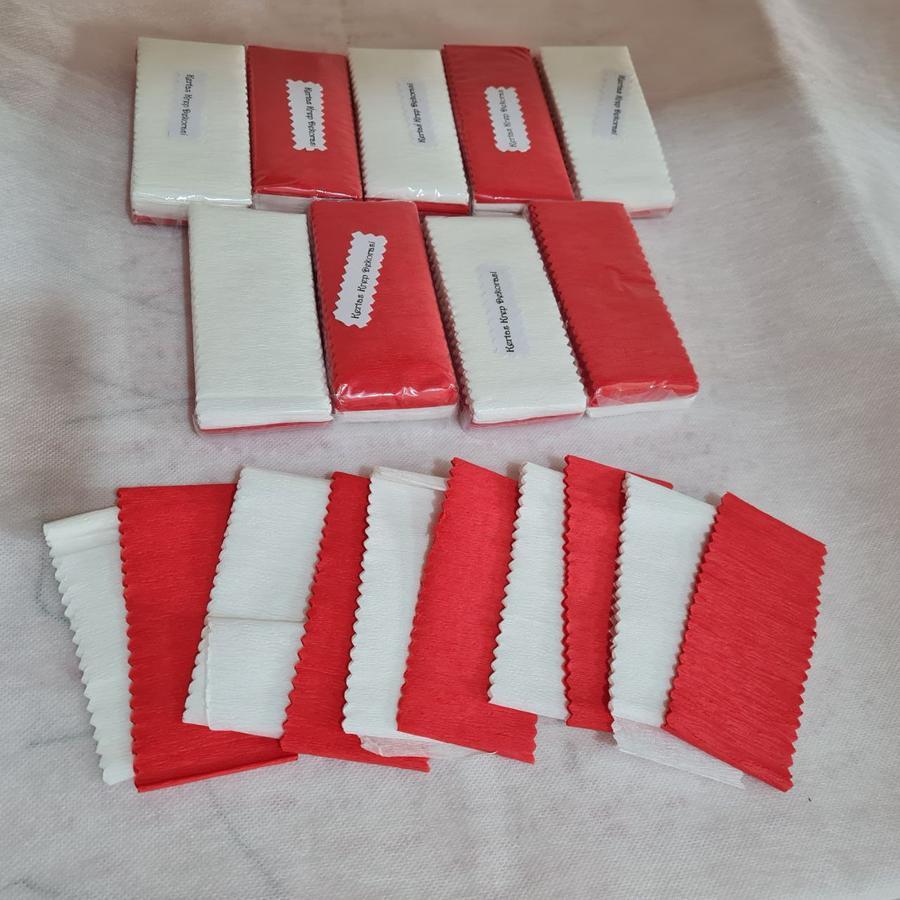 

Kertas Krep Gunting / Kertas Krep Potong Merah Putih