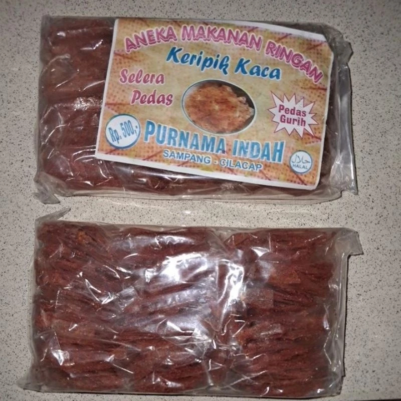 

Jajanan Jadul Cemilan Ringan Kripca Keripik Kaca Pedas Keripik Beling