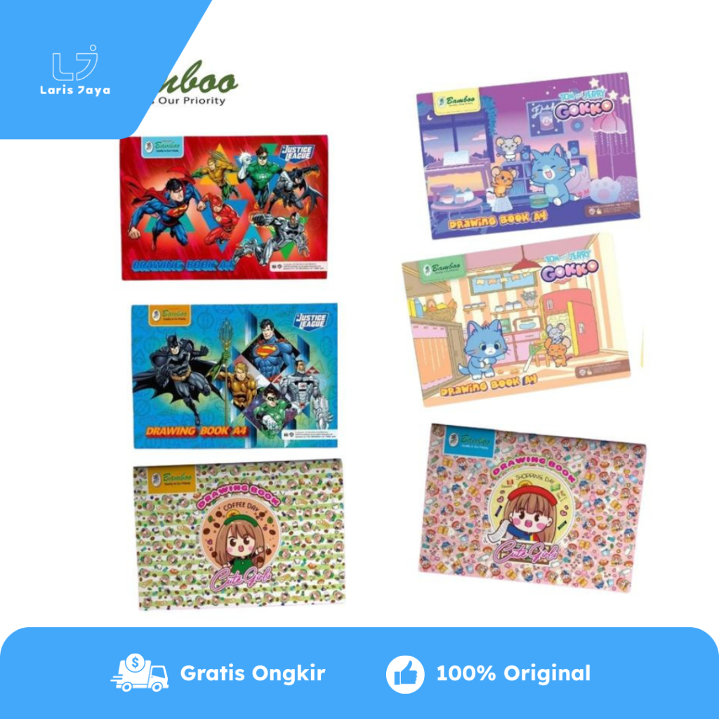 

[1pcs] Buku Gambar Bamboo A4 "L" Format 8's