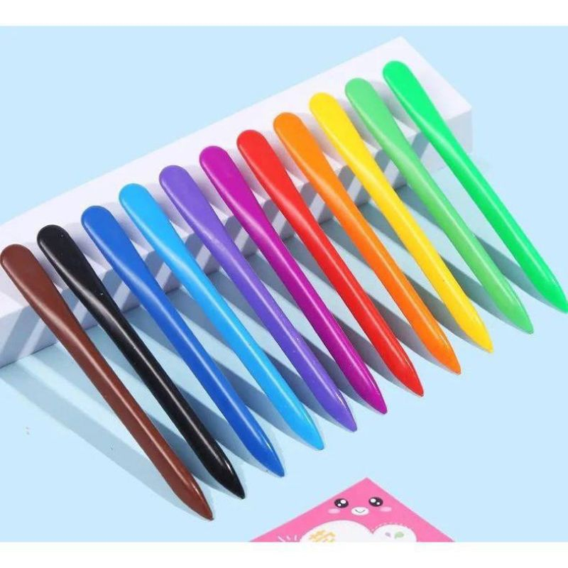 

HIGH QUALITY CRAYON SET OIL PASTEL ANTI AIR & ANTI KOTOR ISI 24 PER BOX