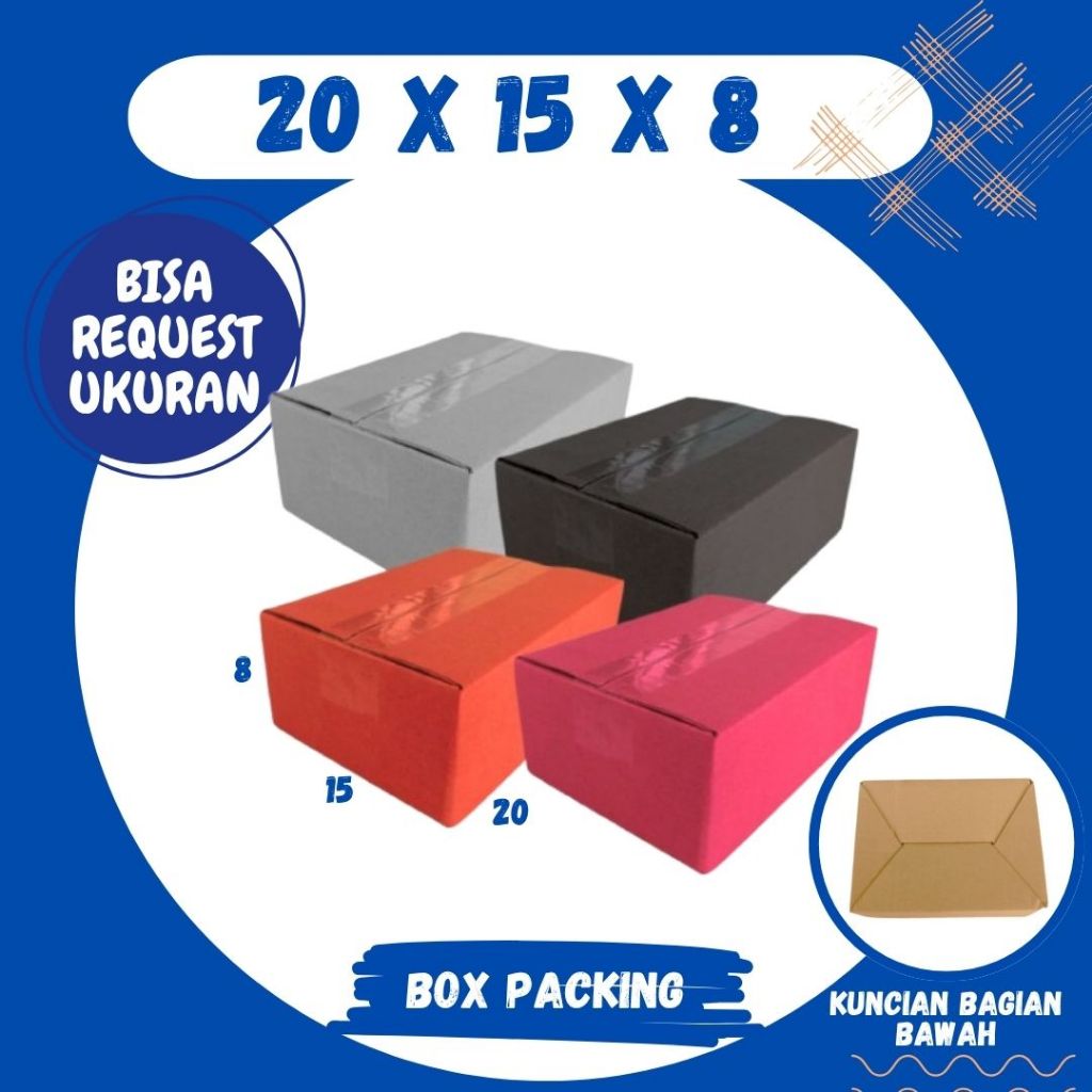 

Box 20x15x8 A0 / Kardus 20x15x8 A0 Packing Karton / Dus 20x15x8 Kotak Botol Kemasan Malang Grosir