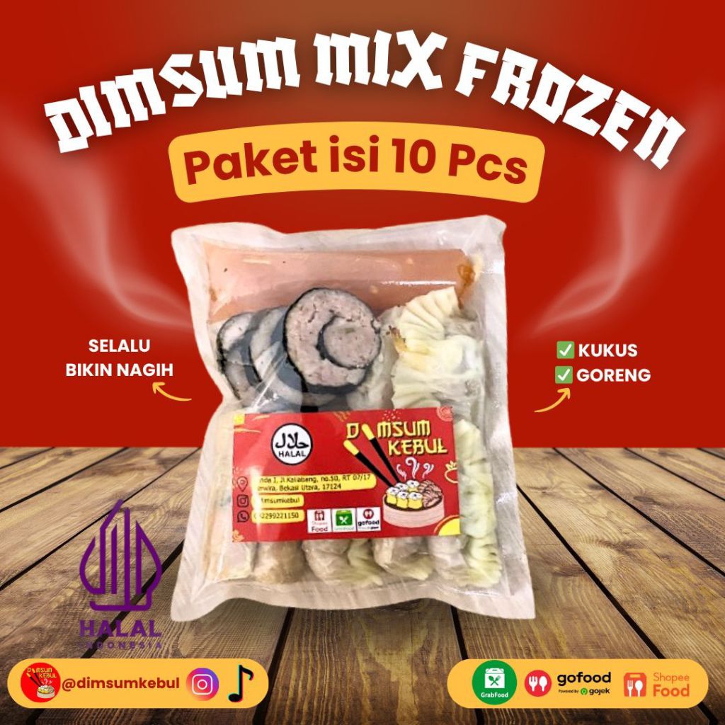 

DIMSUM MIX FROZEN (ISI 10 PCS)