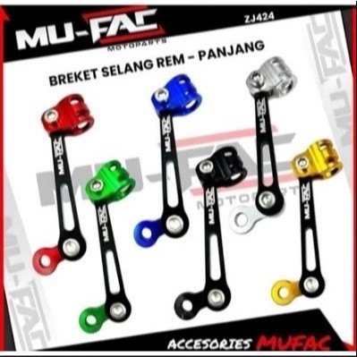 Braket Selang Rem Depan CNC M1 Model Tiang Flexible Model DAY Mufac Bracket Klem Pangkon Kabel Rem D