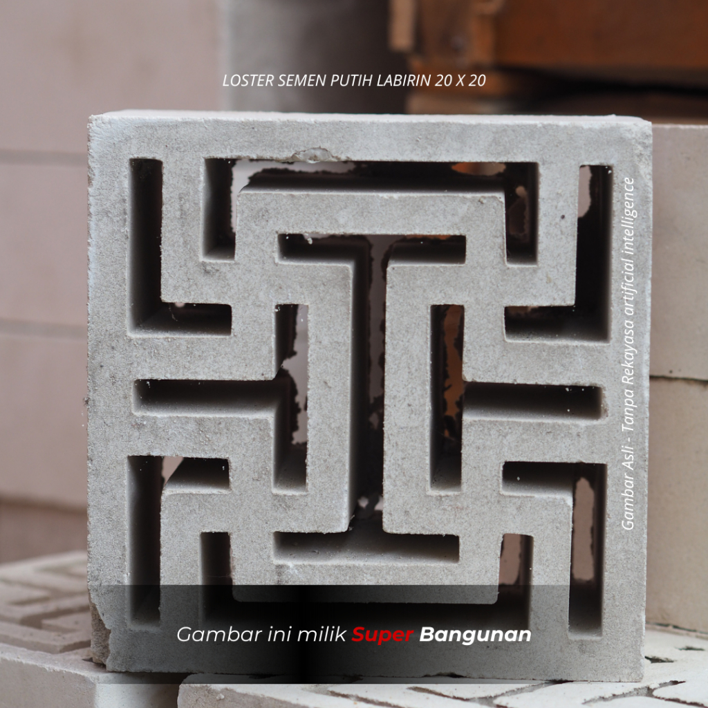 JUAL LOSTER SEMEN PUTIH LABIRIN  20 X 20 SUPER BANGUNAN