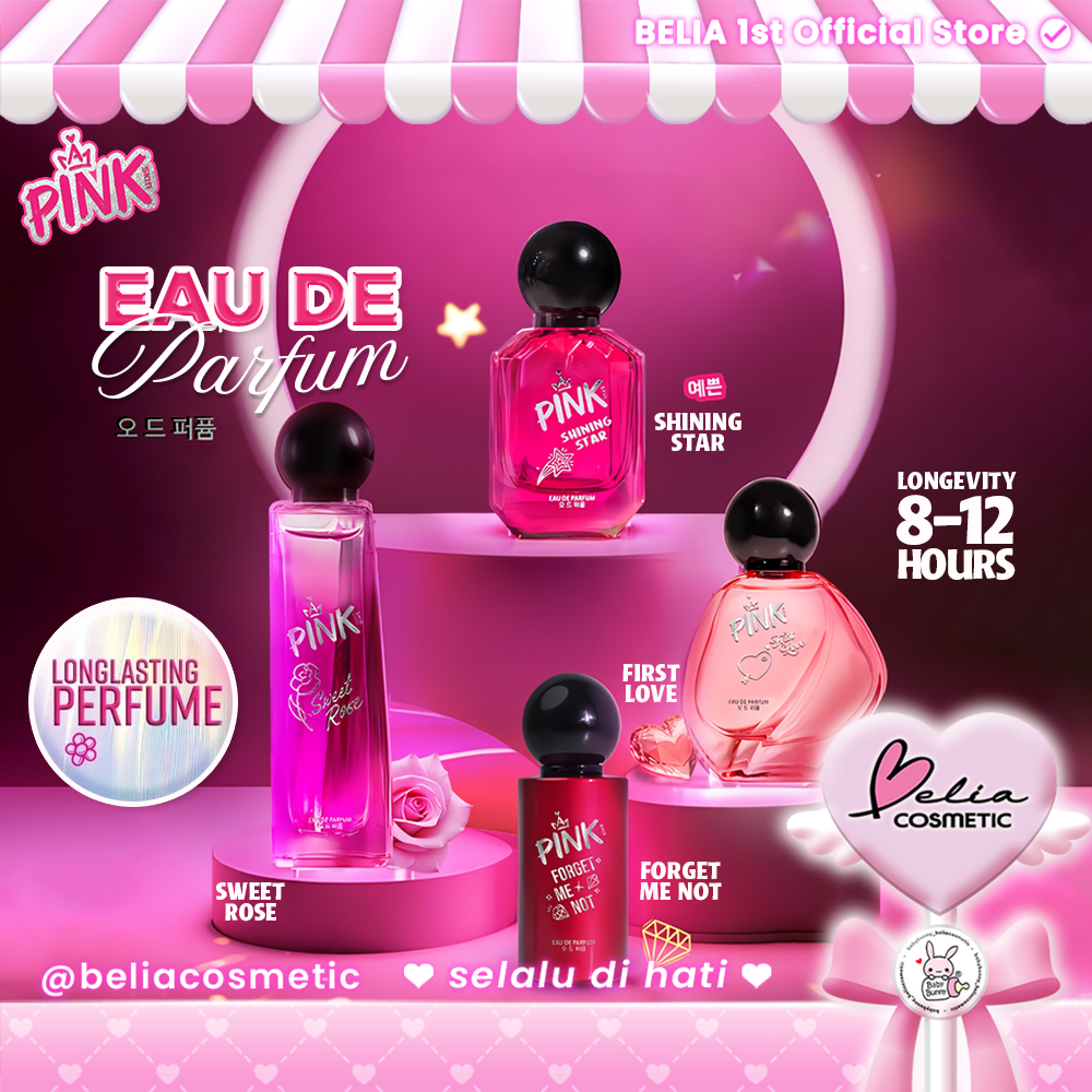 ❤ BELIA ❤ PINK SKIN Eau De Parfum 30ml | Sweet Rose | First Love | Shining Star | Forget Me Not