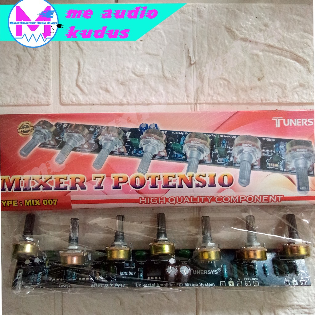 KIT MODUL MIXER PENGUAT 7 POTENSIO TUNERSYS