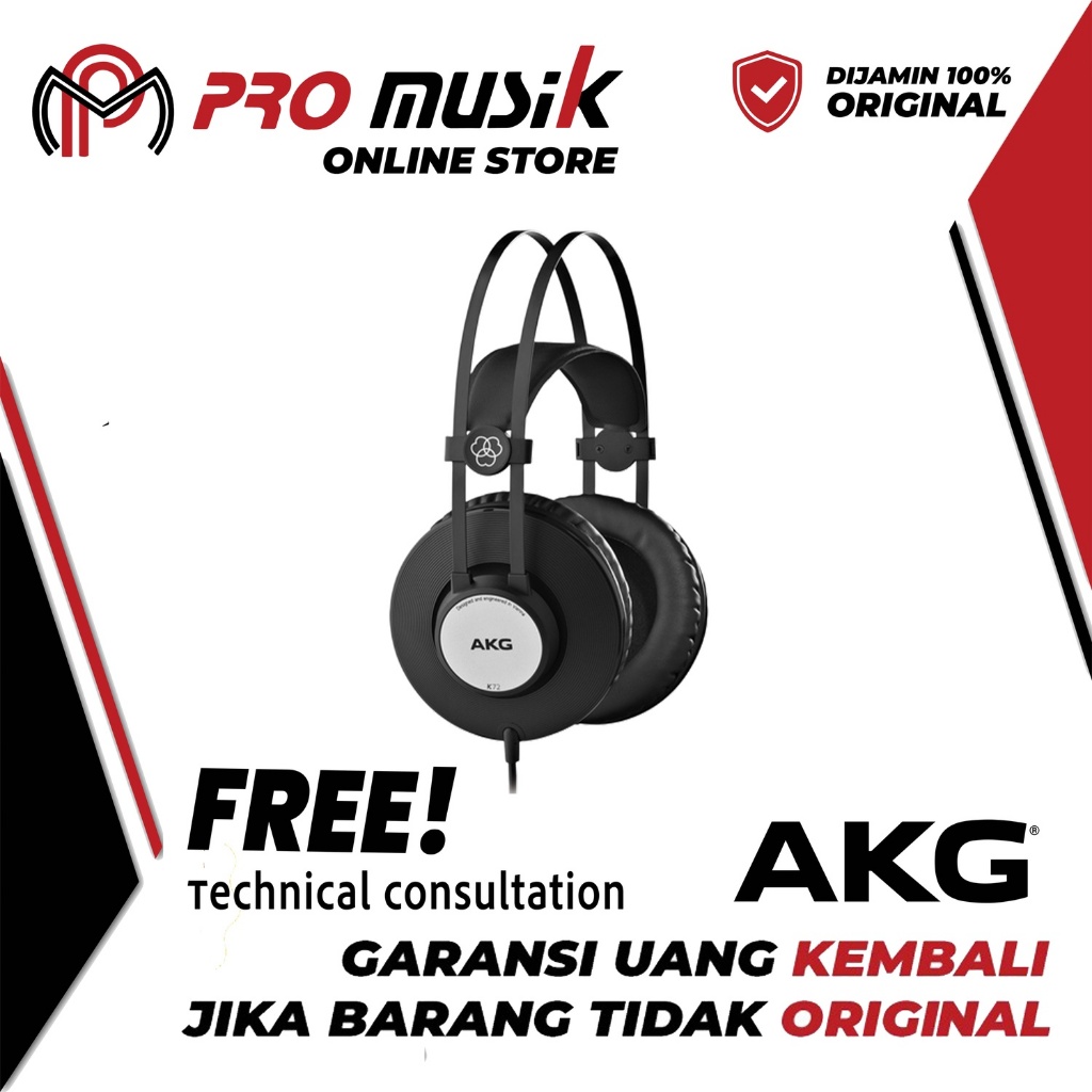 AKG K72 / K 72 Monitor Headphones - Matte Black
