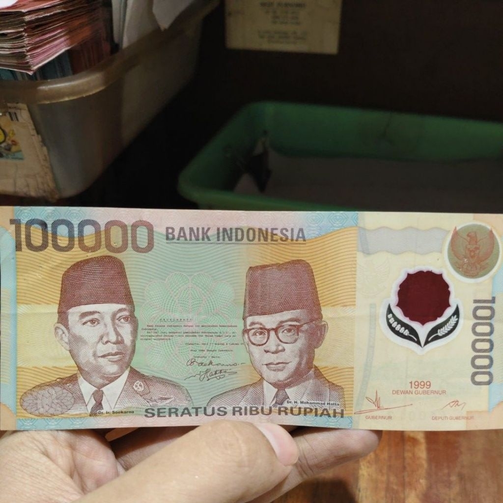 uang koleksi 100ribu th 1999