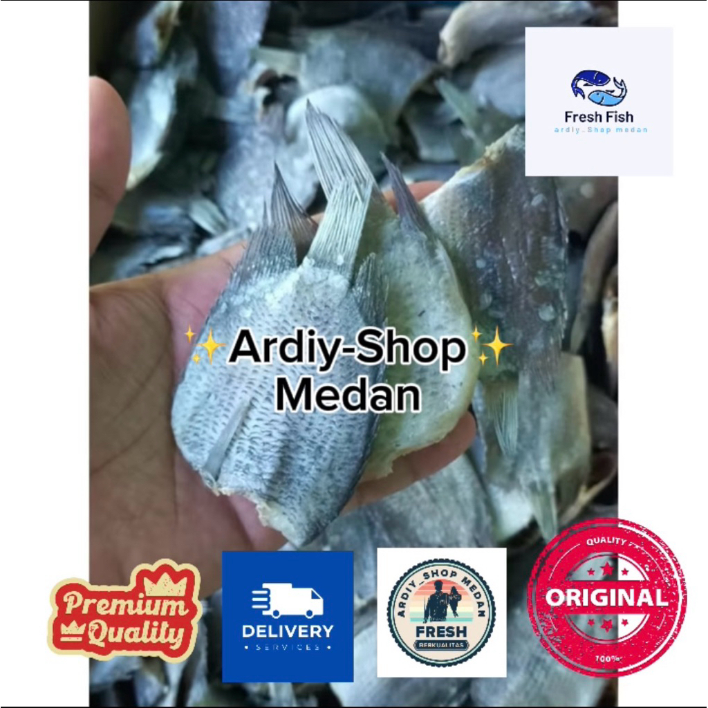 

ikan asin sepat ukuran sedang kering enak super mantap