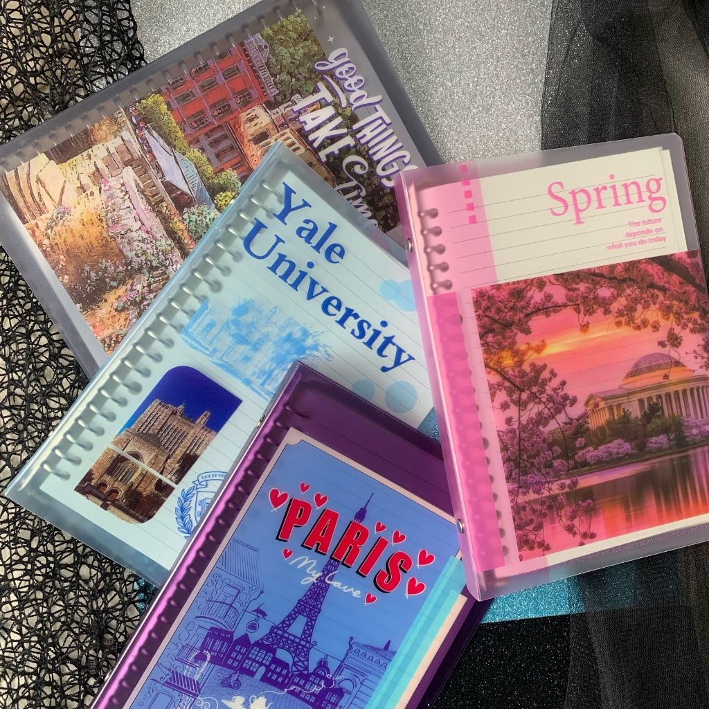 

Binder Book Motif Estetik SQUEEZY SQA5-3298 & SQA5-3299 A5 Ring Binder Travel Series