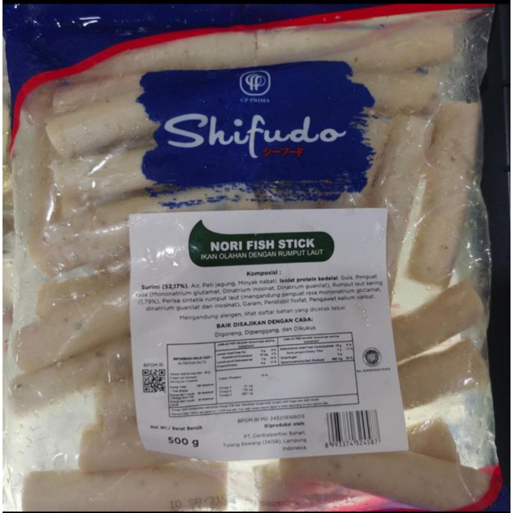 

shifudo seafoo nori fish berat 500 gram frozen food