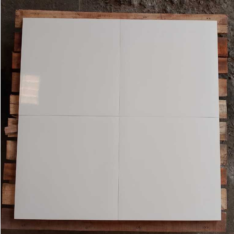 Keramik lantai 50x50 glossy 5000 putih polos sun power keramik lantai cutting keramik cutting kerami