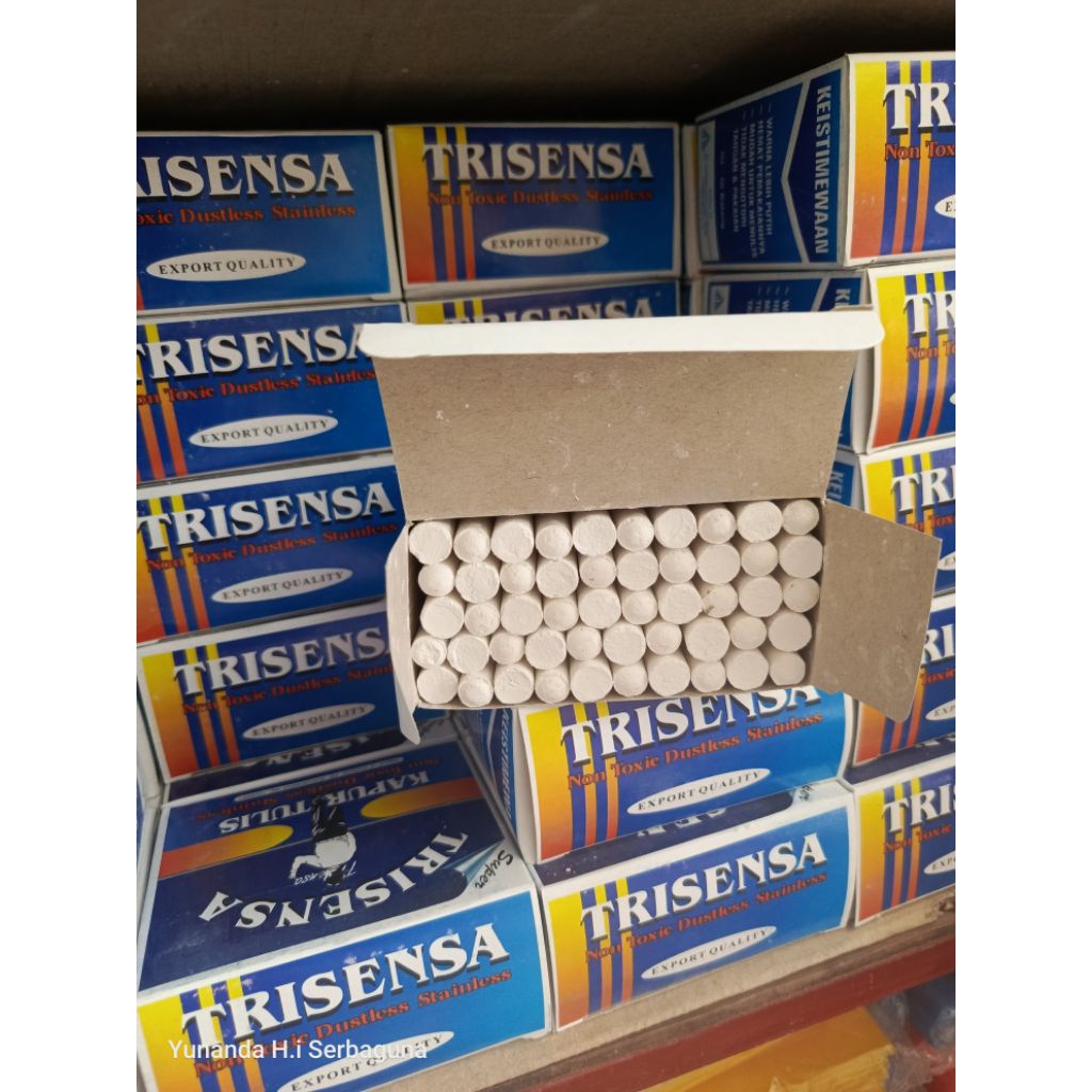 

(1 pak ) kapur tulis warna putih trisensa