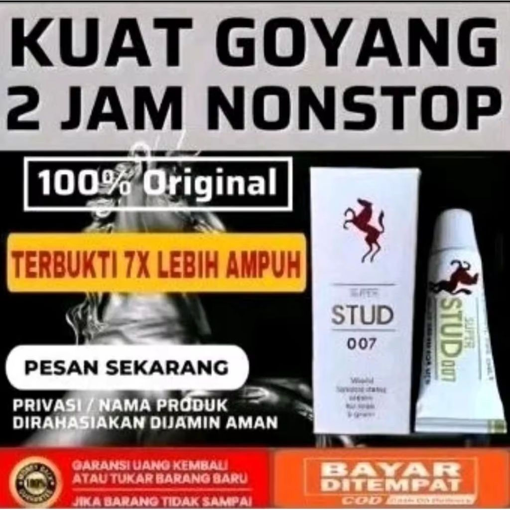 Super Stud 007 Cream Oles Tahan Lama Asli Original