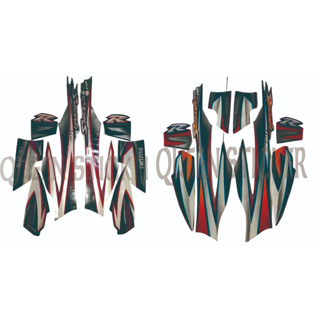 STICKER STRIPPING LIST BODY STANDART SUZUKI SMASH 110 R 2005