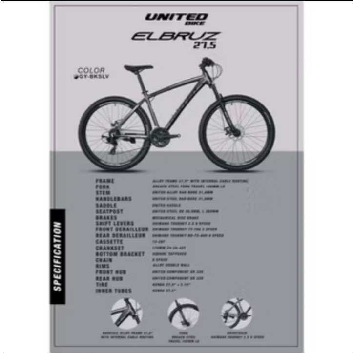 Sepeda MTB 27.5 inch UNITED ELBRUZ New