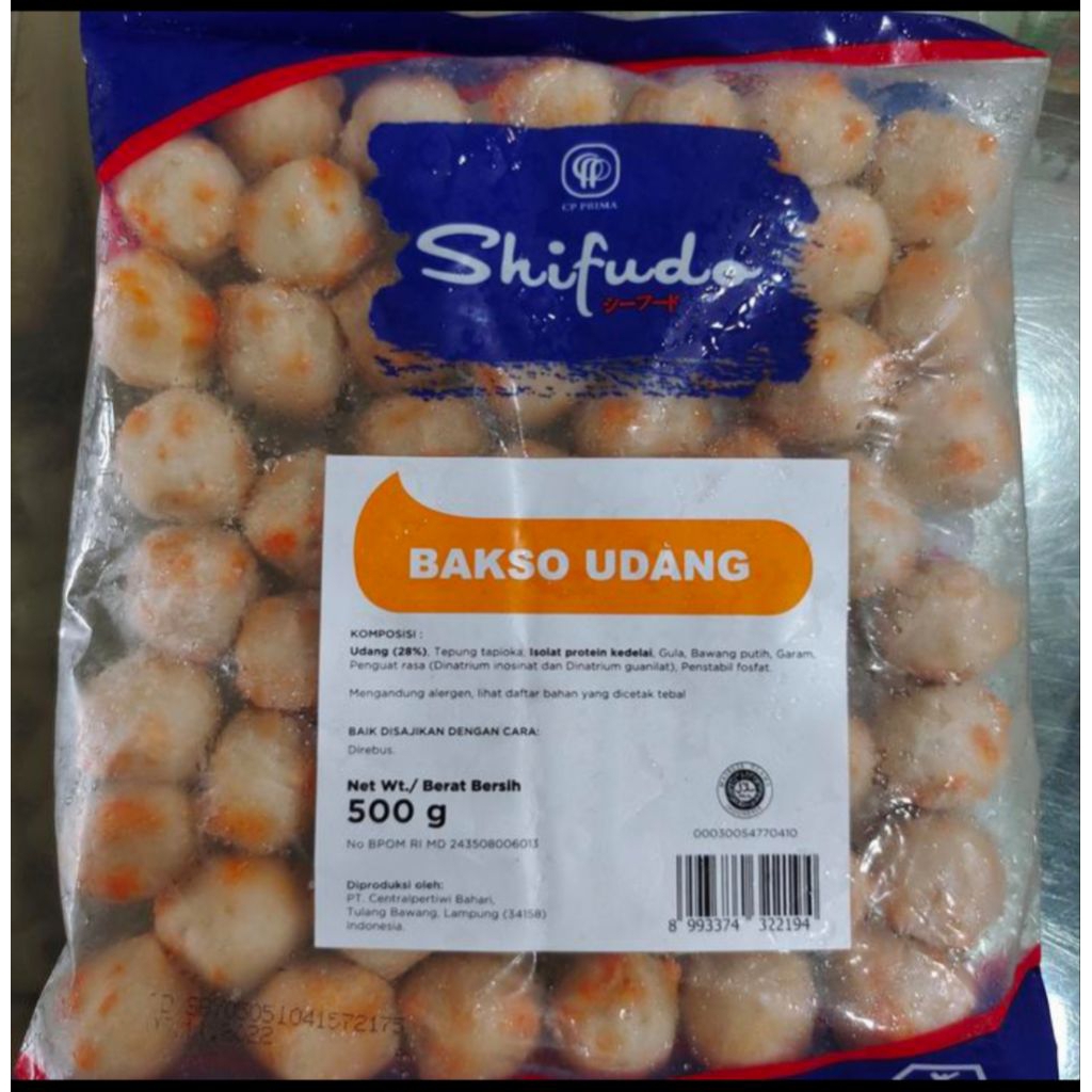 

shifudo seafood bakso udang ukuran 15 berat 500 gram frozen food