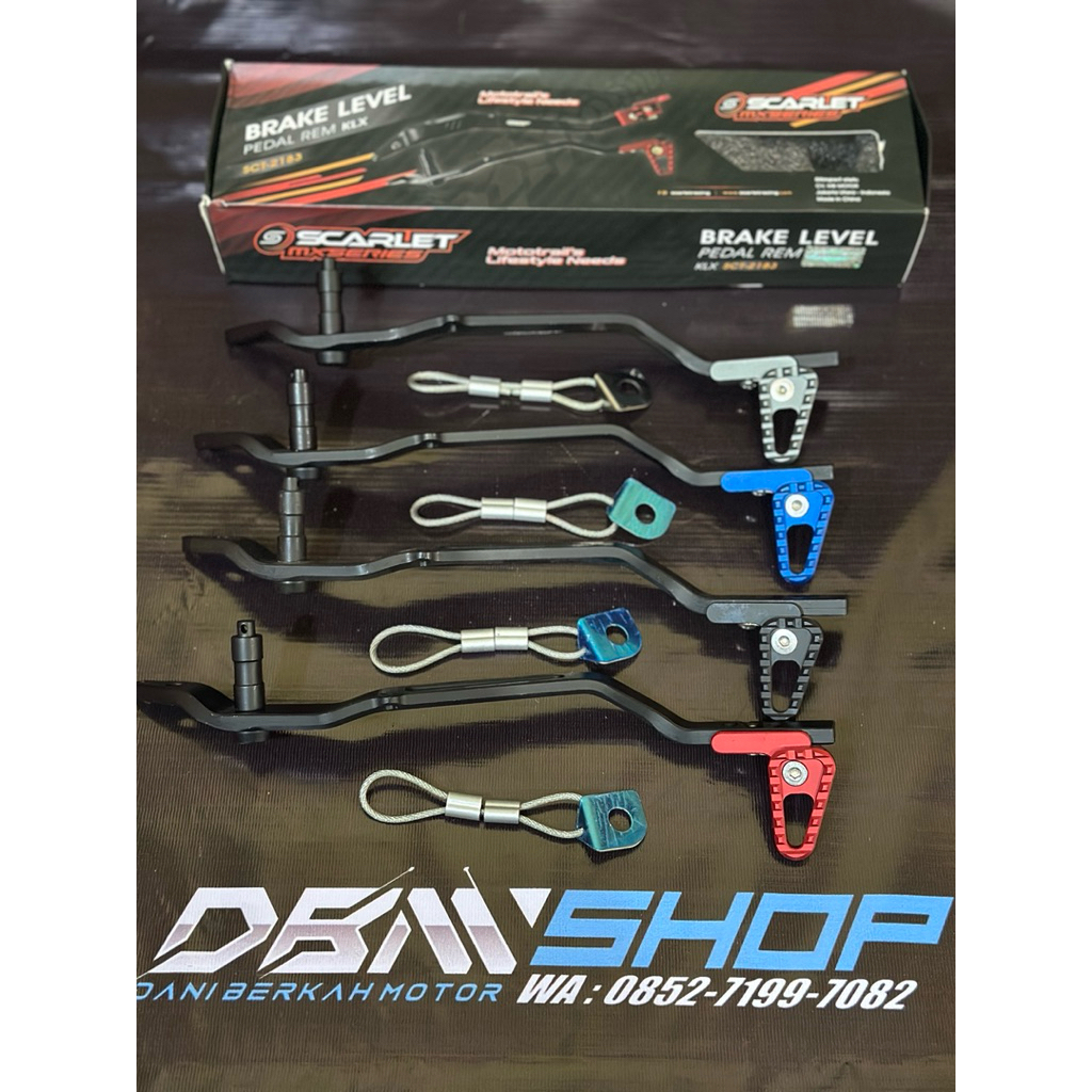 PEDAL REM LIPAT KLX SCARLET CNC / TUAS REM SCARLET