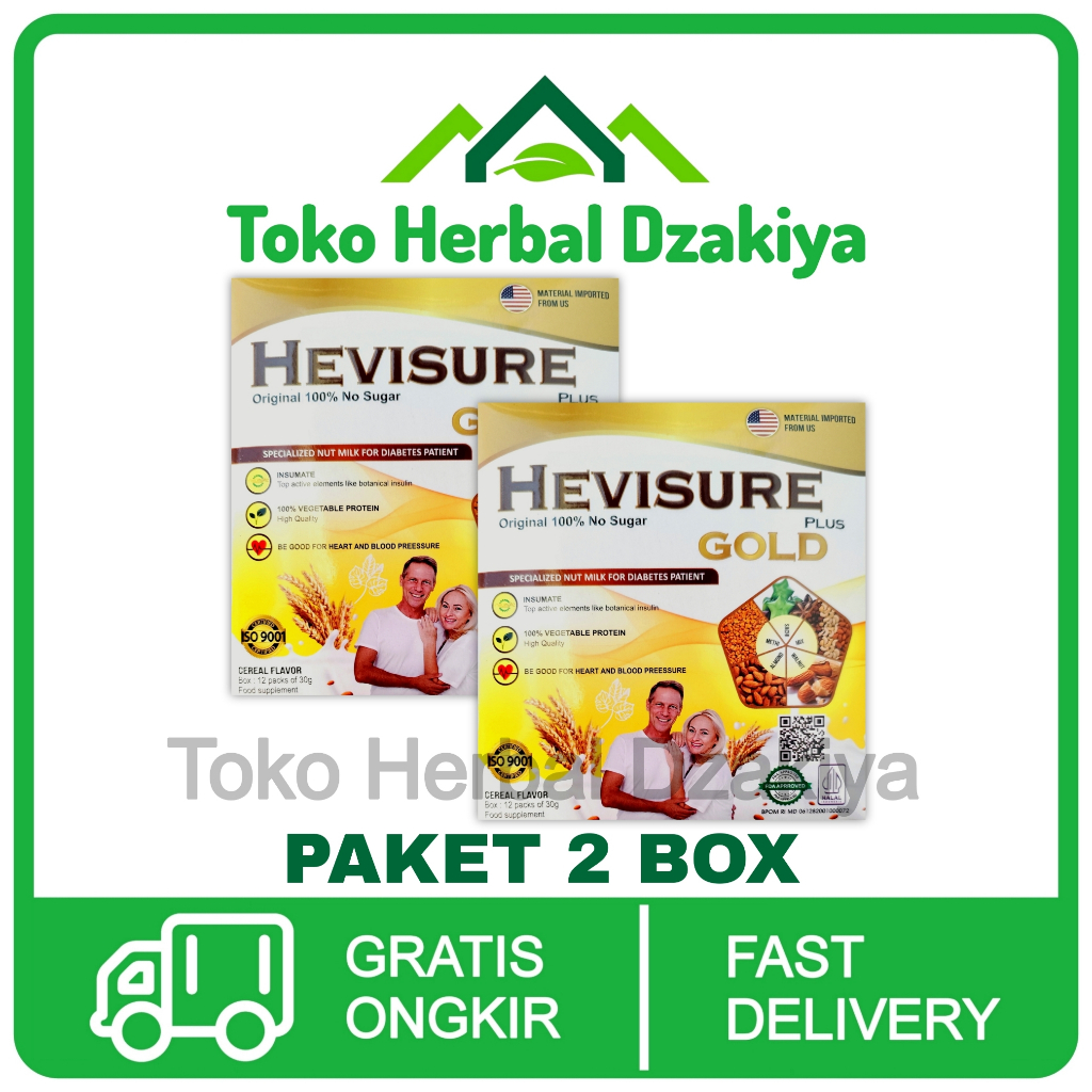 

2 Box Hevisure Gold Original Asli Susu Diabetes Kencing Manis Terlaris