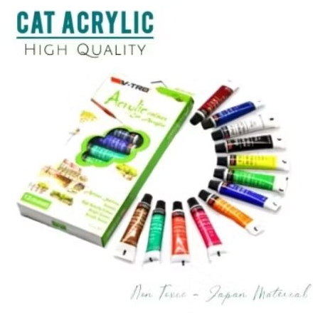 

CAT AIR WATER ACRYLIC COLOUR | CAT AIR 12 WARNA 6ML | CAT AIR SUPER BAGUS