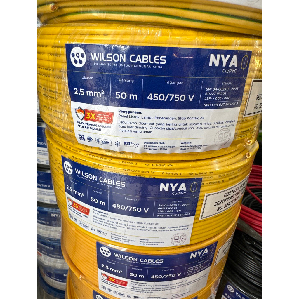 KABEL NYA 2,5mm KABEL TEMBAGA TUNGGAL WILSON