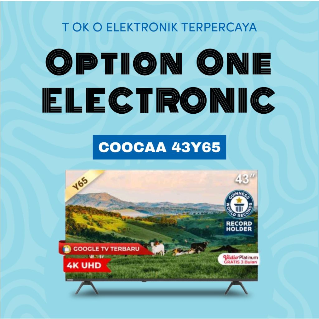 COOCAA 43Y65 UHD / 4K GOOGLE TV 43 inch