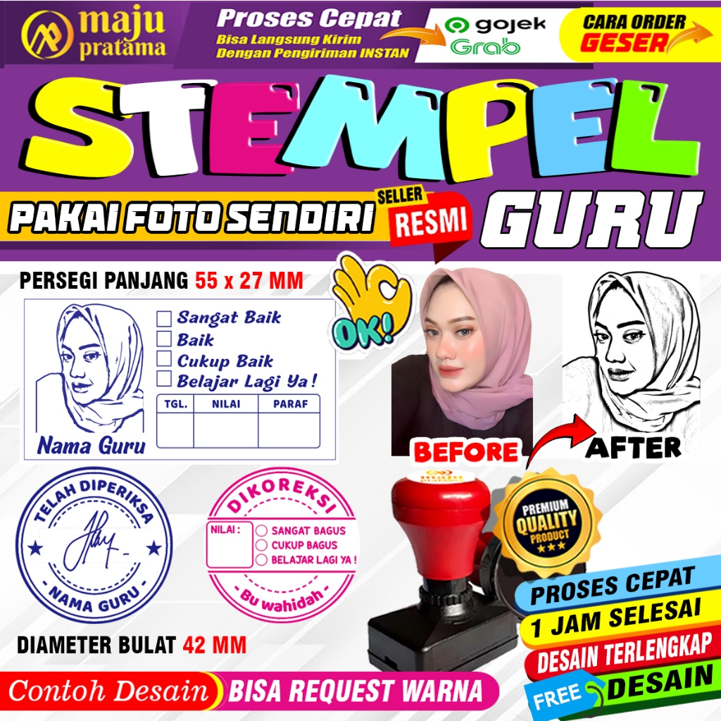 

Stempel Nilai Guru / Penilaian / Koreksi / Checked / Reward