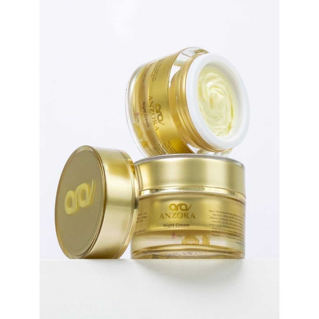 ECER night cream anzora glow // cream malam anzora glow // anzora night cream glow // anzora cream m