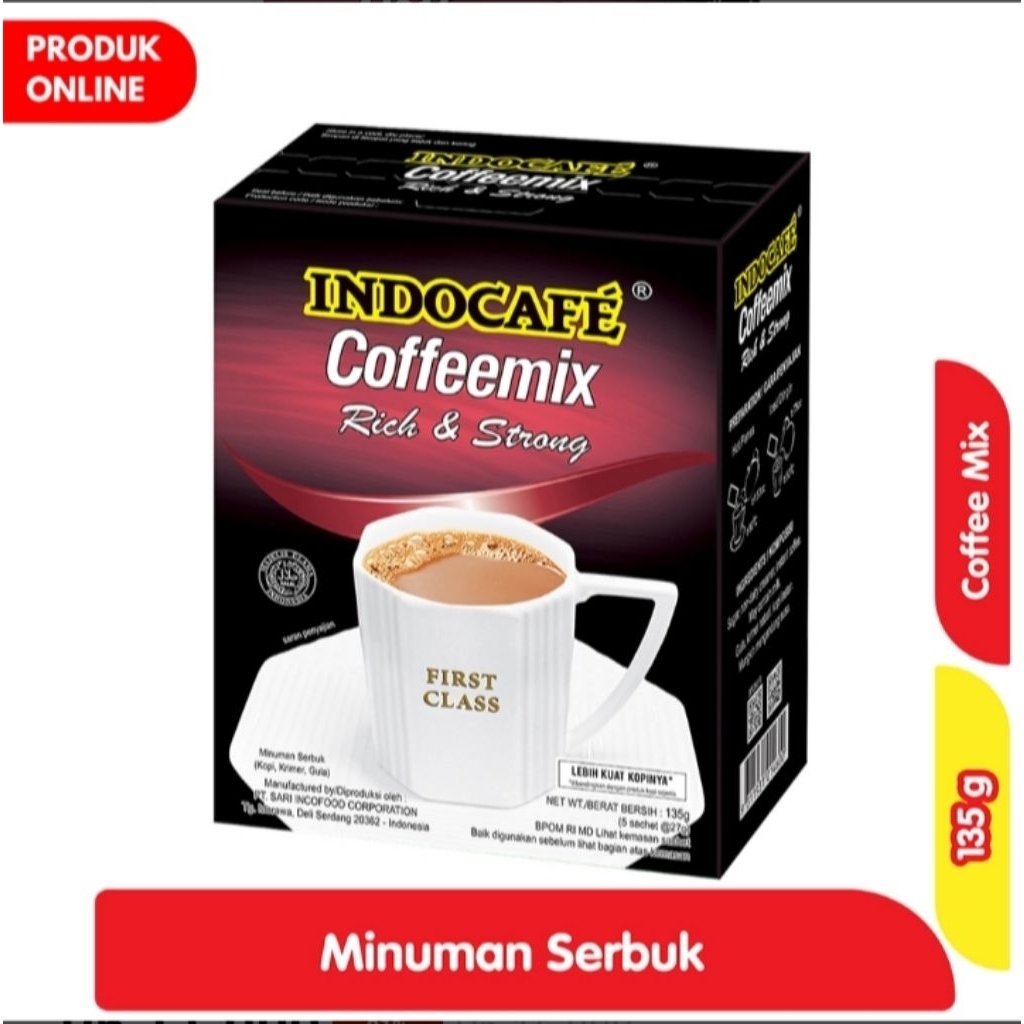 

INDOCAFE CoffeeMix Kopi Instant Rich & Strong 5 x 27 g