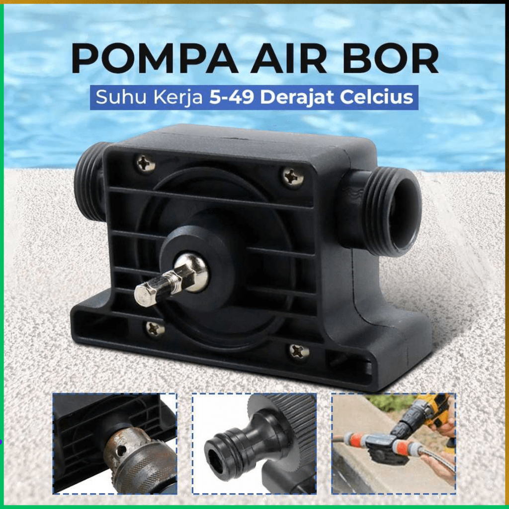 USBO Pompa Air Bor Tangan Listrik Mesin Sumur Bor Air Tanah Electric Drill Powered Water Pump - M8AK