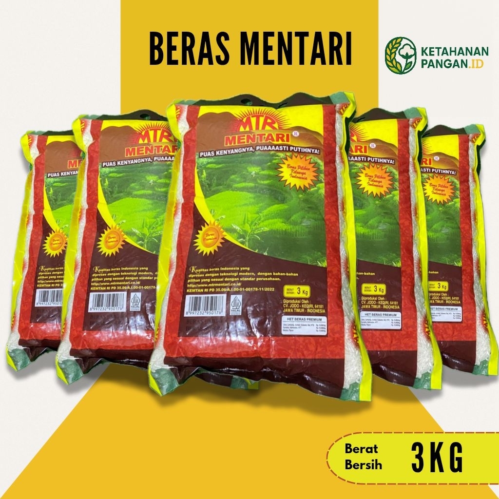 

BERAS MENTARI 3KG