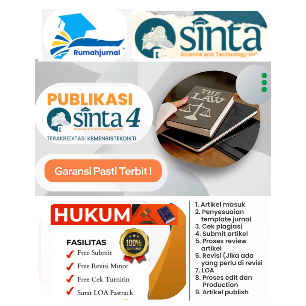 Jasa Publikasi Sinta 4 Jurnal Hukum, dan Ilmu Sosial Humaniora Fasttrack