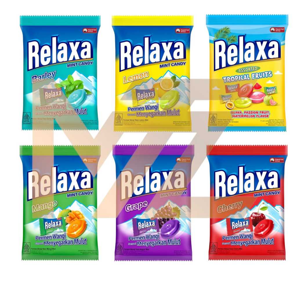 

☘️MUMTAAZZTORE☘️PRMN Permen RELAXA BARLEY MINT / GRAPE MINT 125g ( ISI 50 )