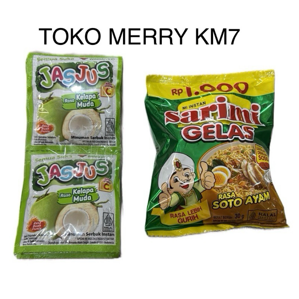 

(C2) Combo Hemat Jasjus Kelapa Muda & 1bks Sarimi gelas soto ayam