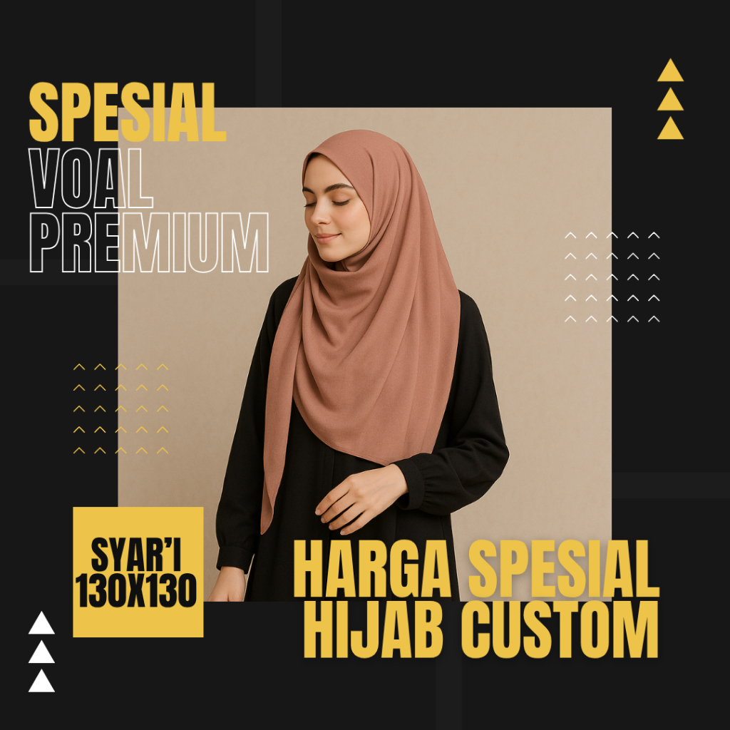 Hijab custom sesuka hati | Printing hijab custom | hijab syar'i |voal sublim |voal premium |voal