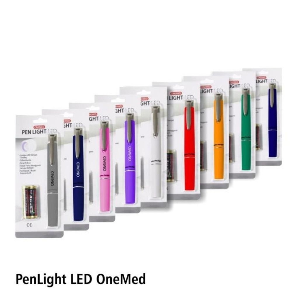Penlight LED Onemed Lampu Putih / Senter Model Pena / Senter Medis